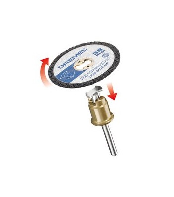 DREMEL EZ SPEEDCLIC: INCLUDE 5 DISCHI DA TAGLIO PER PLASTICA. (SC476) BLISTER DA 5 PZ.