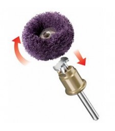 DREMEL EZ SPEEDCLIC: SPAZZOLE IN FIBRA SINTETICA GRANA 320 (512S) BLISTER DA 2 PZ.