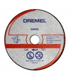 DREMEL DSM20 DISCO DA TAGLIO PER METALLO E PLASTICA (DSM510) BLISTER DA 3 PZ.